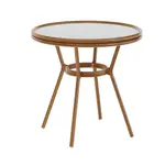 Flash Furniture SDA-AD641012-80-WHNVY-NAT-GG Lourdes Bistro Table