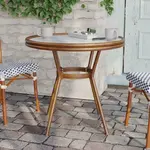 Flash Furniture SDA-AD641012-80-WHNVY-NAT-GG Lourdes Bistro Table