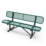 Flash Furniture SLF-AG4HUT2-H48L-GN-GG Sigrid Outdoor Bench