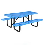 Flash Furniture SLF-EML-72-BL-GG Mantilla Outdoor Picnic Table