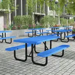 Flash Furniture SLF-EML-72-BL-GG Mantilla Outdoor Picnic Table