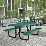 Flash Furniture SLF-EML72-H48L-GN-GG Mantilla Outdoor Picnic Table