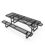 Flash Furniture SLF-EML96-H60L-BK-GG Mantilla Outdoor Picnic Table