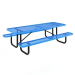 Flash Furniture SLF-EML96-H60L-BL-GG Mantilla Outdoor Picnic Table