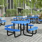 Flash Furniture SLF-EMR-46-BL-GG Creekside Outdoor Picnic Table