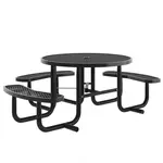 Flash Furniture SLF-EMR-46ADA-BK-GG Creekside Outdoor Picnic Table