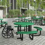Flash Furniture SLF-EMR46ADA-HL60L-GN-GG Creekside Outdoor Picnic Table