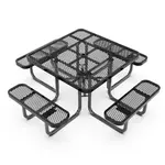 Flash Furniture SLF-EMS46-H60L-BK-GG Creekside Outdoor Picnic Table