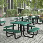 Flash Furniture SLF-EMS46-H60L-GN-GG Creekside Outdoor Picnic Table
