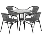 Flash Furniture TLH-073SQ-037GY4-GG Table & Chair Set