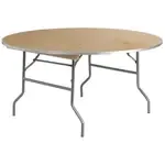 Flash Furniture XA-60-BIRCH-M-GG Heavy Duty Folding Banquet Table