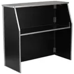 Flash Furniture XA-BAR-48-BK-GG Black Portable Bar