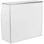 Flash Furniture XA-BAR-48-WH-GG White Portable Bar