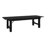 Flash Furniture XA-F-108X40-BW-GG Hercules Series Folding Rustic Farm Table