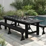 Flash Furniture XA-F-108X40-BW-GG Hercules Series Folding Rustic Farm Table