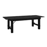 Flash Furniture XA-F-96X40-BW-GG Hercules Series Folding Rustic Farm Table
