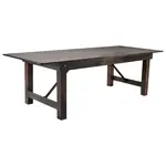 Flash Furniture XA-F-96X40-MG-GG Hercules Series Folding Rustic Farm Table