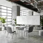 Flash Furniture XU-60153-GRY-VYL-GG Hercules Series Heavy Duty Stacking Chair