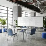 Flash Furniture XU-60153-NVY-VYL-GG Hercules Series Heavy Duty Stacking Chair