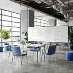 Flash Furniture XU-60154-NVY-VYL-GG Hercules Series Heavy Duty Stacking Chair