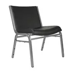 Flash Furniture XU-60555-BLK-VYL-GG Hercules Series Big & Tall Extra Wide Stacking