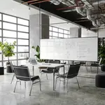 Flash Furniture XU-60555-BLK-VYL-GG Hercules Series Big & Tall Extra Wide Stacking