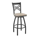 Flash Furniture XU-6F8B-XSWVL-AWHW-GG Hercules Series Restaurant Swivel Bar Stool
