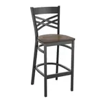 Flash Furniture XU-6F8BXBK-BAR-ACPW-GG Hercules Series Restaurant Bar Stool