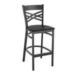 Flash Furniture XU-6F8BXBK-BAR-BLKW-GG Hercules Series Restaurant Bar Stool