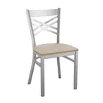 Flash Furniture XU-6FOB-CLR-AWHW-GG Hercules Series Restaurant Chair