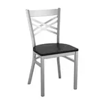 Flash Furniture XU-6FOB-CLR-BLKW-GG Hercules Series Restaurant Chair