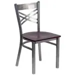 Flash Furniture XU-6FOB-CLR-MAHW-GG Hercules Series Restaurant Chair