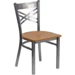 Flash Furniture XU-6FOB-CLR-NATW-GG Hercules Series Restaurant Chair