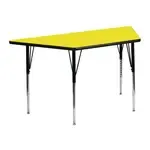 Flash Furniture XU-A2448-TRAP-YEL-H-A-GG Activity Table