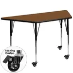 Flash Furniture XU-A3060-TRAP-OAK-H-A-CAS-GG Activity Table