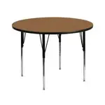 Flash Furniture XU-A42-RND-OAK-T-A-GG Activity Table