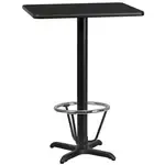 Flash Furniture XU-BLKTB-2430-T2222B-3CFR-GG Table