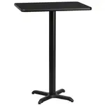 Flash Furniture XU-BLKTB-2430-T2222B-GG Table