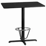 Flash Furniture XU-BLKTB-2442-T2230B-3CFR-GG Table