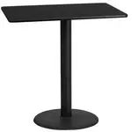 Flash Furniture XU-BLKTB-2442-TR24B-GG Table
