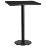 Flash Furniture XU-BLKTB-3030-TR18B-GG Table