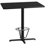 Flash Furniture XU-BLKTB-3042-T2230B-3CFR-GG Table
