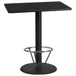 Flash Furniture XU-BLKTB-3042-TR24B-4CFR-GG Table