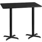Flash Furniture XU-BLKTB-3060-T2222B-GG Table