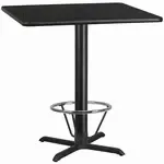Flash Furniture XU-BLKTB-4242-T3333B-4CFR-GG Table