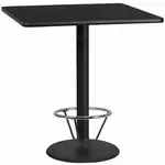 Flash Furniture XU-BLKTB-4242-TR24B-4CFR-GG Table