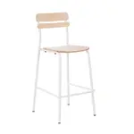 Flash Furniture XU-CH10443B-ANTWHT-GG Cyprus Bar Stool