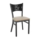 Flash Furniture XU-DG-60099-COF-AWHW-GG Hercules Series Restaurant Chair