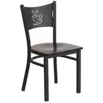 Flash Furniture XU-DG-60099-COF-WALW-GG Hercules Series Restaurant Chair