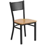 Flash Furniture XU-DG-60115-GRD-NATW-GG Hercules Series Restaurant Chair
